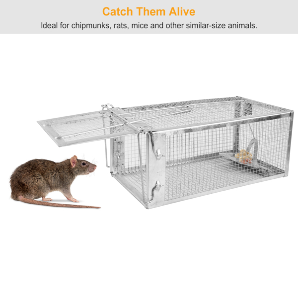 Piège à souris fer galvanisé appât attrape-souris