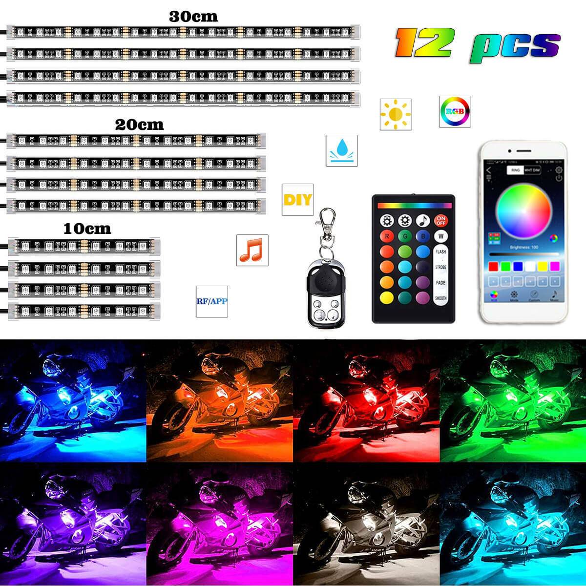 Kit d'éclairage RGB 12X pour Harley-Davidson