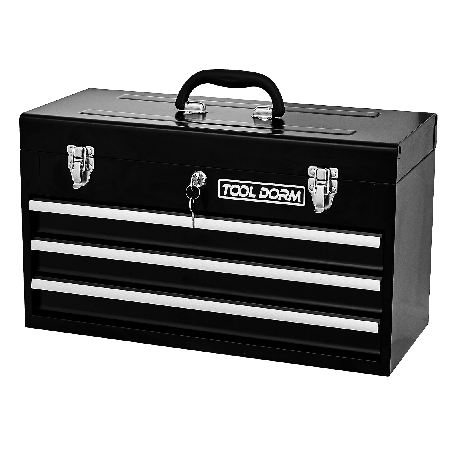 Boîte à outils métal 20.3po 2-4 tiroirs noir-rouge