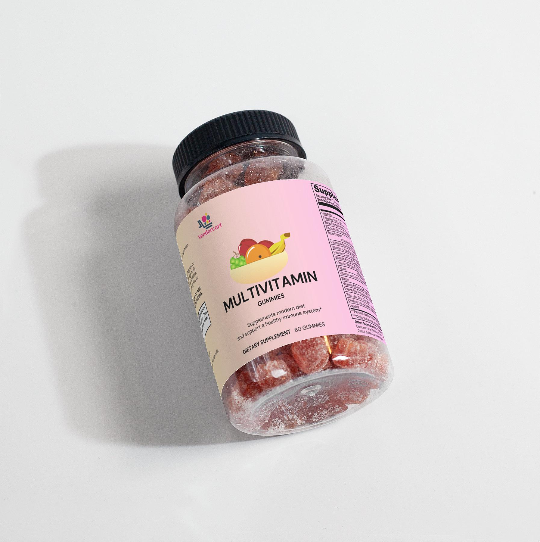 Gommes multivitamines oursons, 60 unités