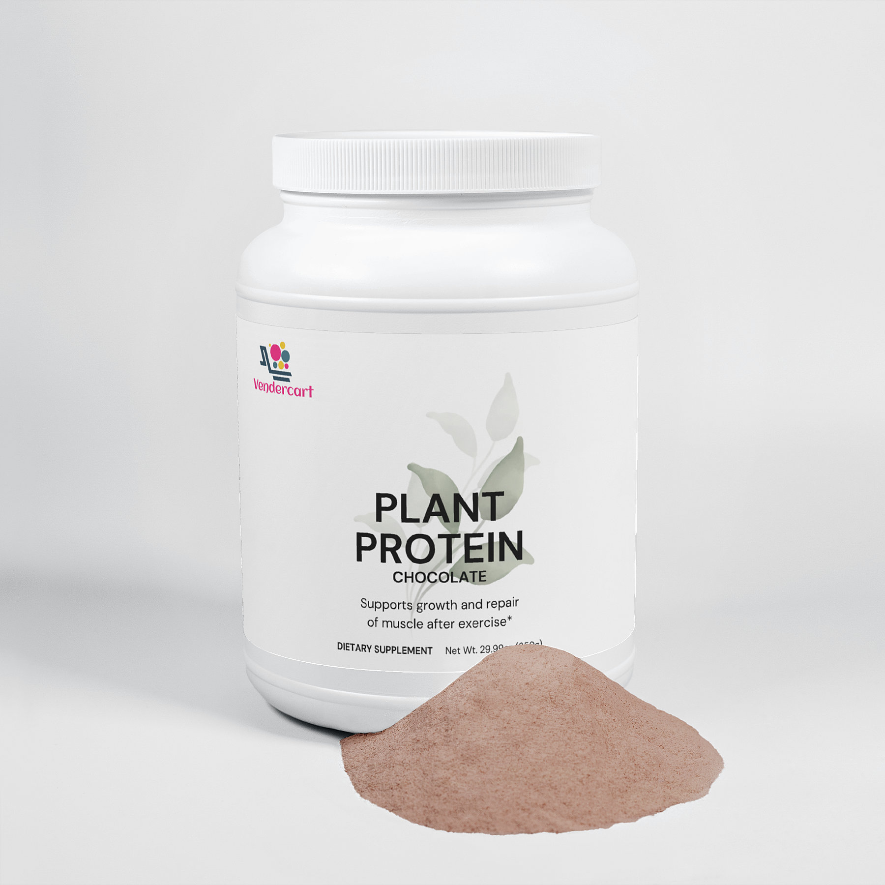 Protéine végétale chocolat 21g, récupération musculaire