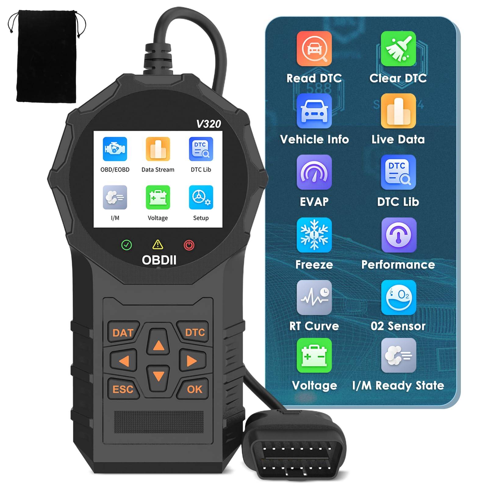 Scanner OBD2 lecteur code défaut diagnostic moteur voiture