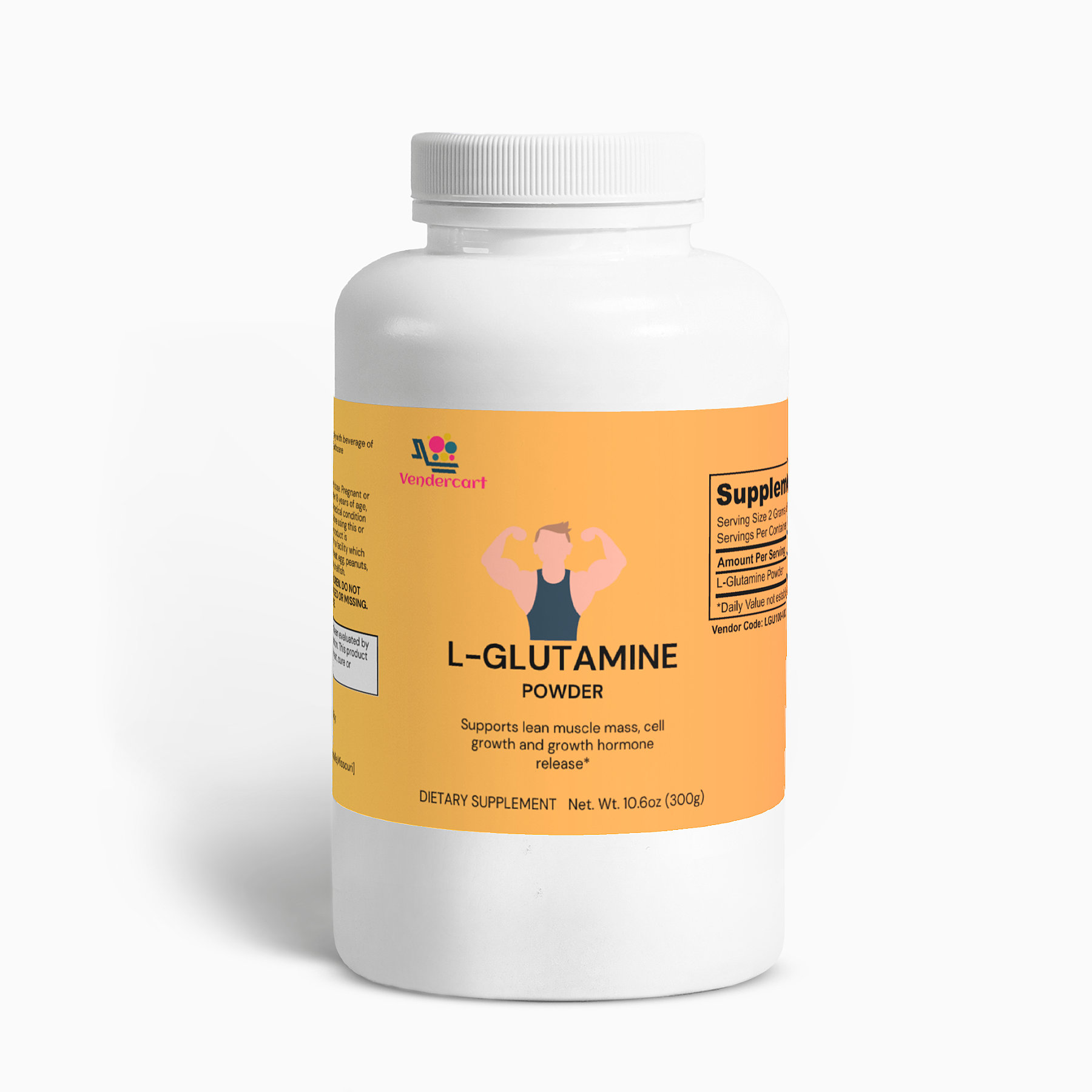 Poudre L-glutamine pure récupération musculaire