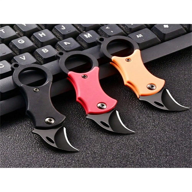 Ensemble 3 pièces couteau F1 rouge orange