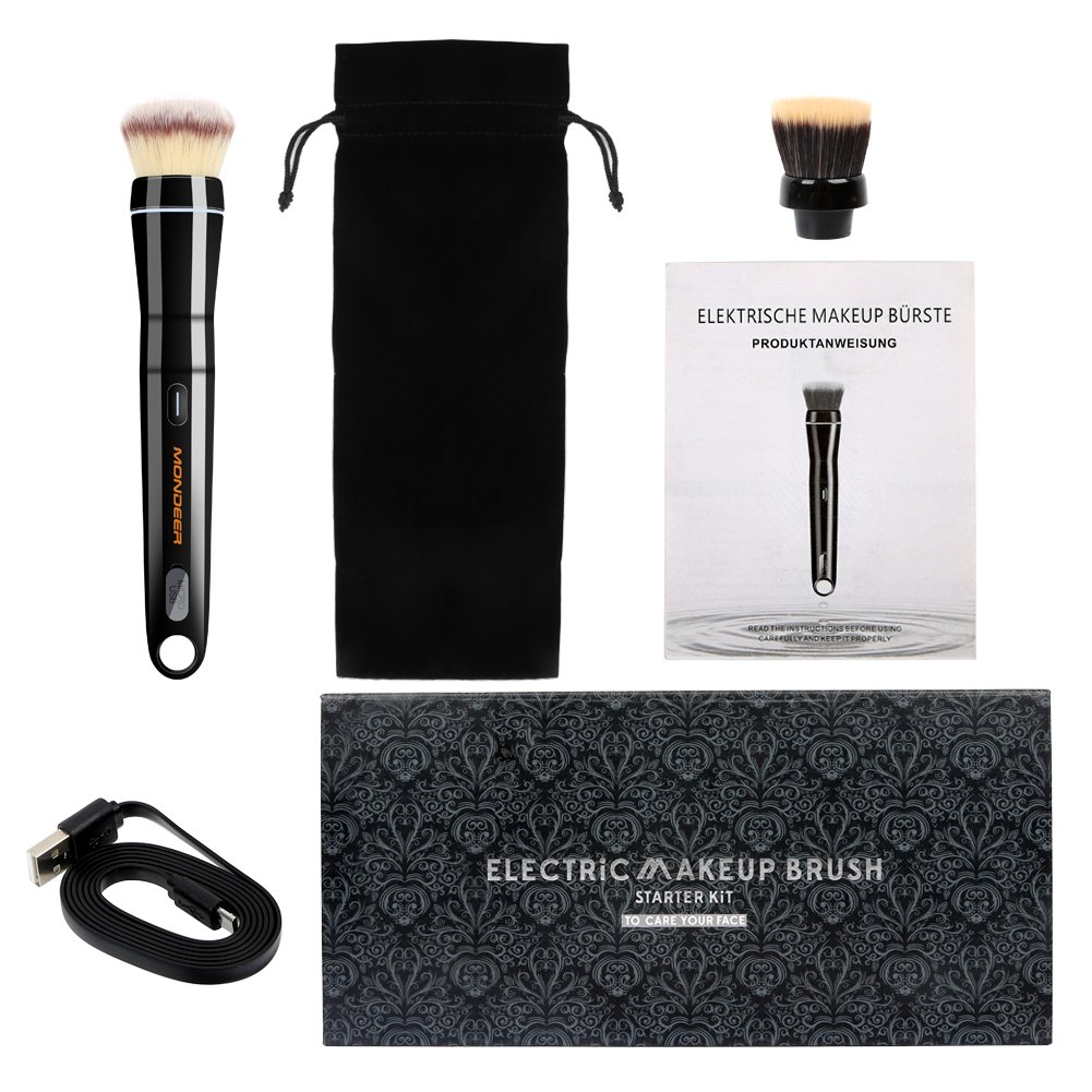 Pinceau maquillage électrique portable avec poignée