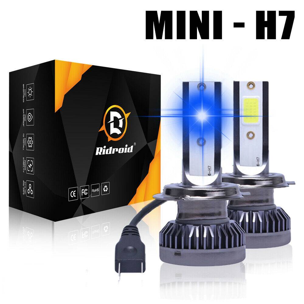 Ampoule H7 LED feux avant 8000K 26000LM bleu super