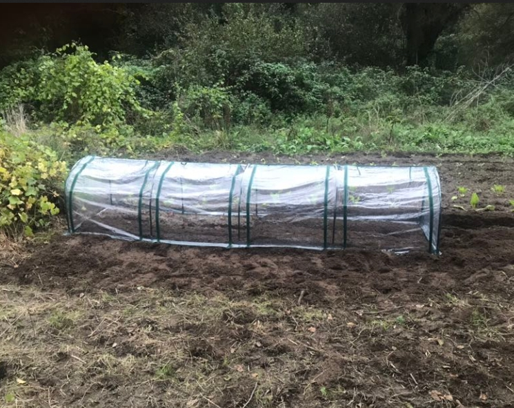 Serre tunnel portable 4 portes fermeture éclair couverture PVC UV