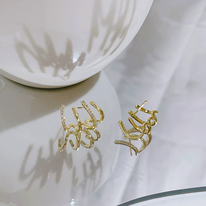 Boucles d'oreilles design niche célébrité mode femme