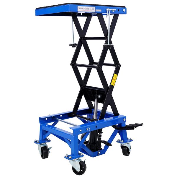 Cric hydraulique moto 300 lb bleu véhicules hors-route
