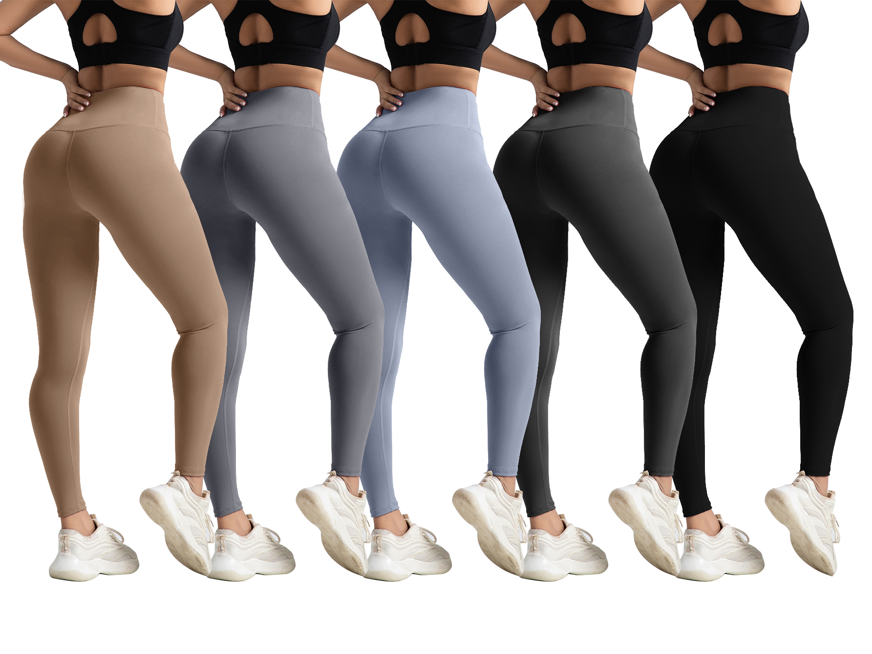 Legging yoga taille haute sans coutures gênantes