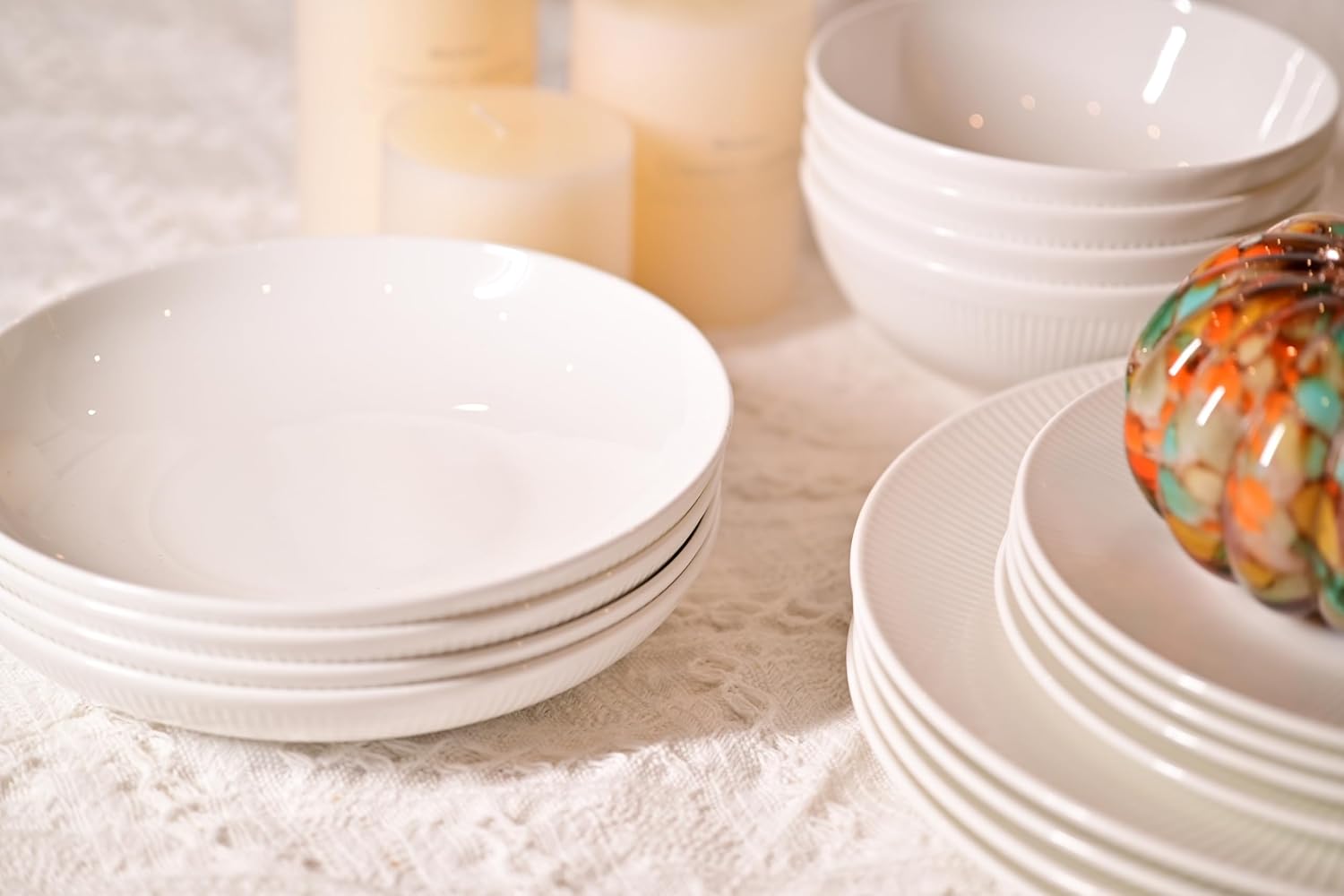 Dandilion Ensemble Vaisselle Porcelaine 16 Pièces Service 4