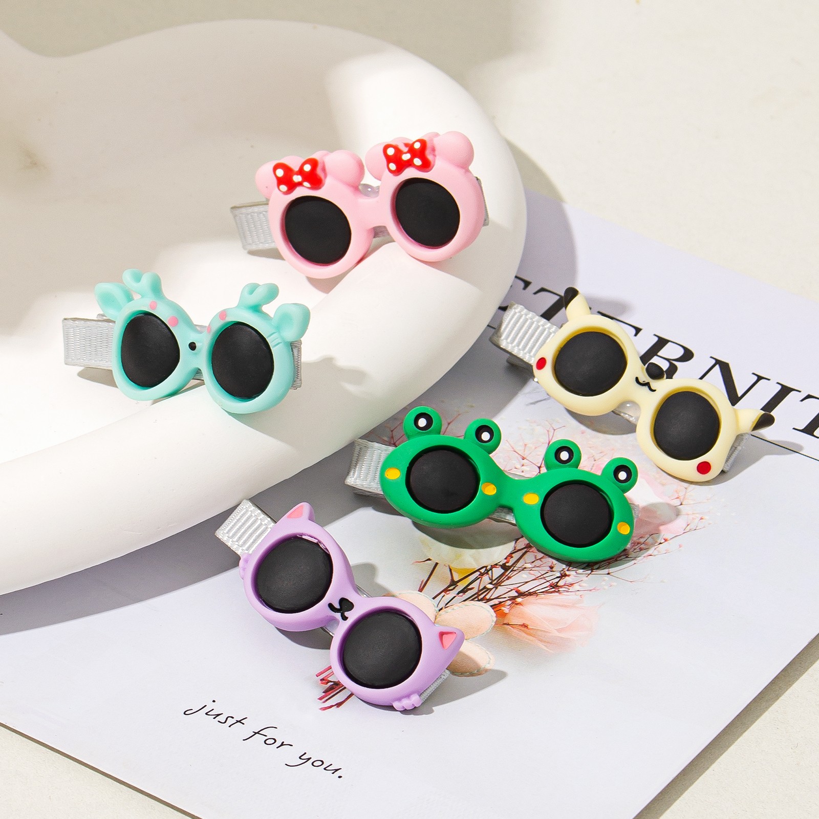 Accessoires cheveux pinces canard cartoon