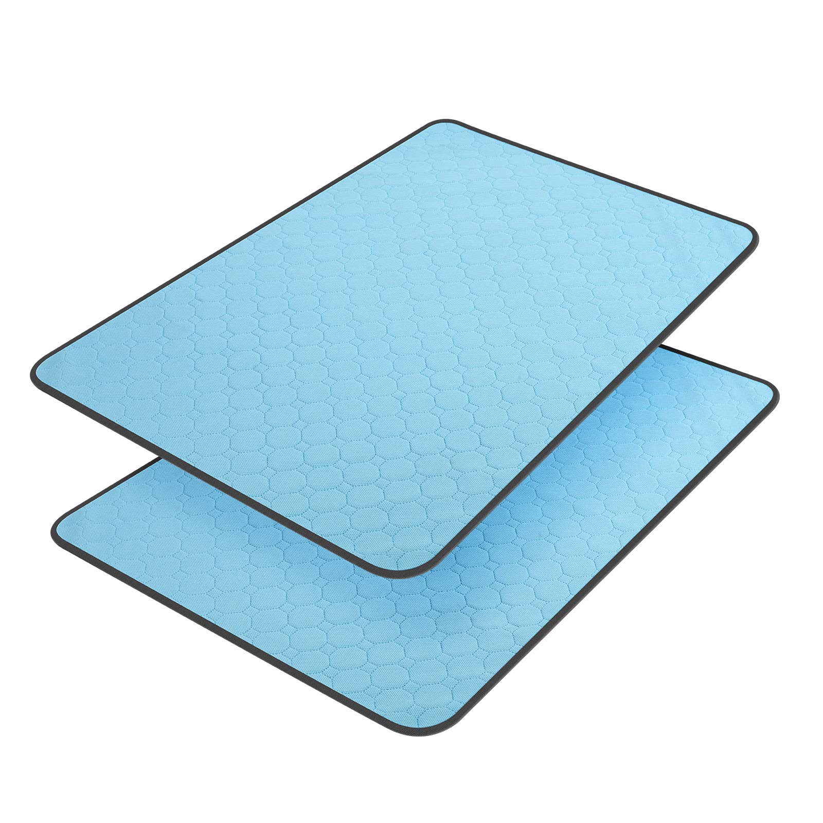 Tapis pipi lavable chien 89.5x59.2cm anti-glisse 2 pièces