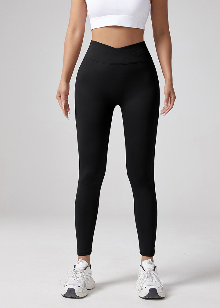 Pantalon Yoga Taille V Femme Levant Fesse Pêche Séchage Rapide