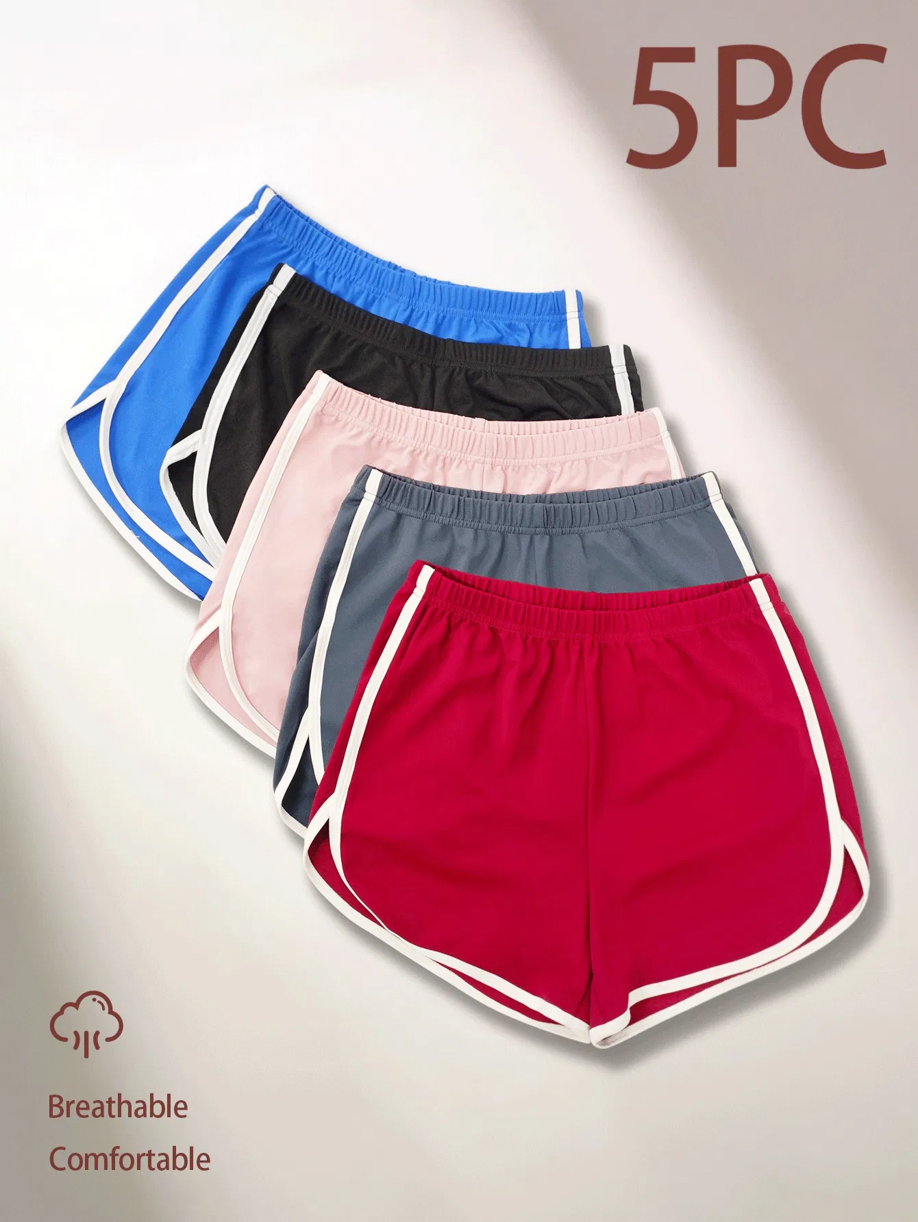 Short détente taille haute cordon été coton femme
