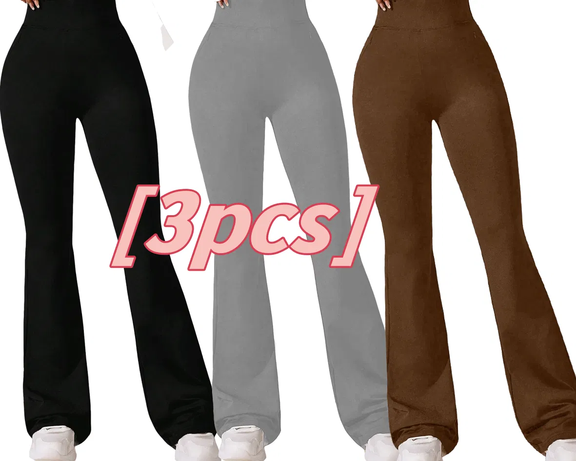 3 leggings taille haute requin yoga épurés