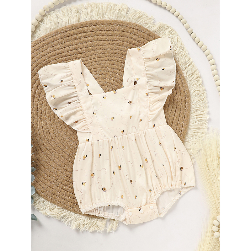 Grenouillère abeille bébé fille 1er jour
