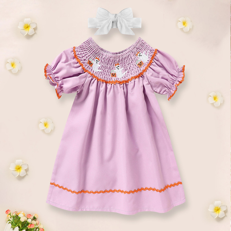 Robe Halloween bébé fille fantôme