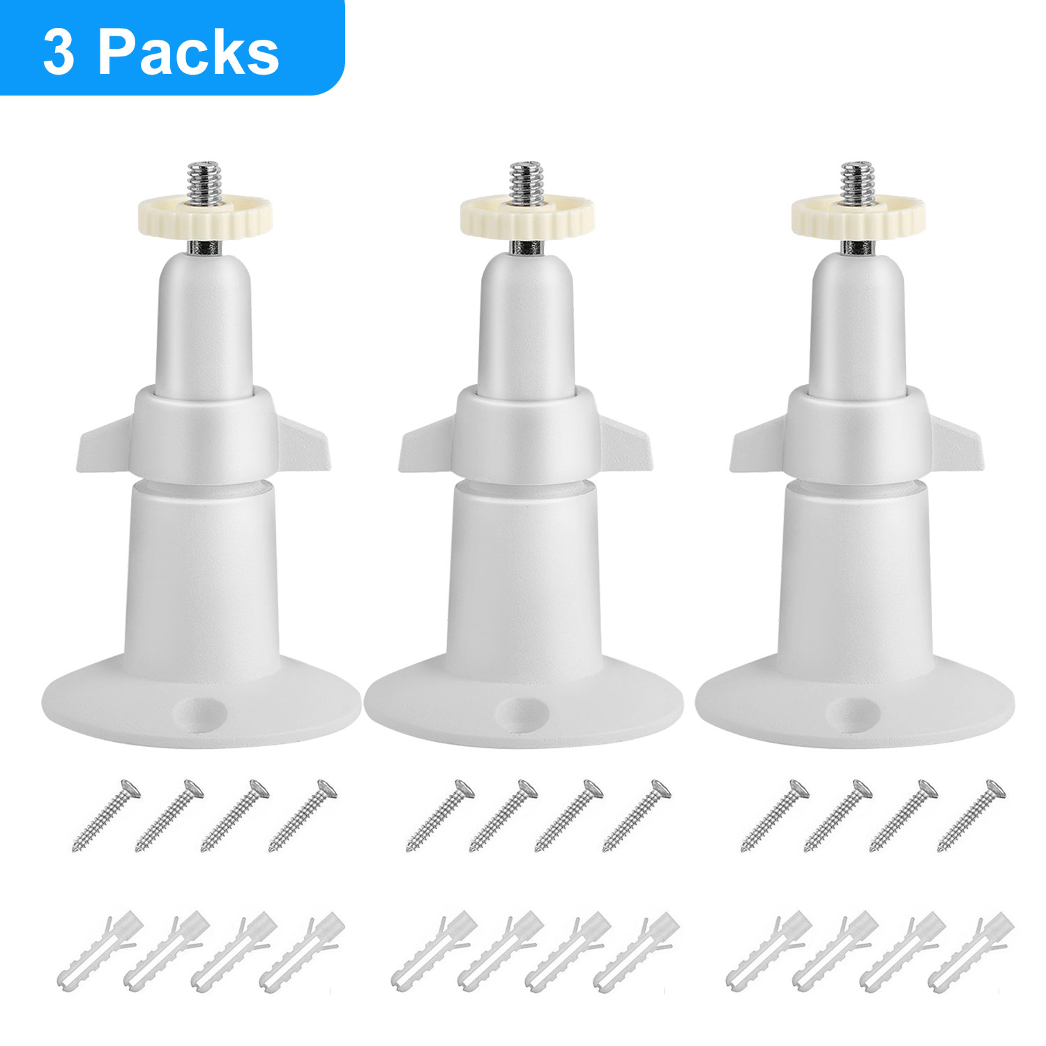 3x support mural caméra Arlo 360° universel