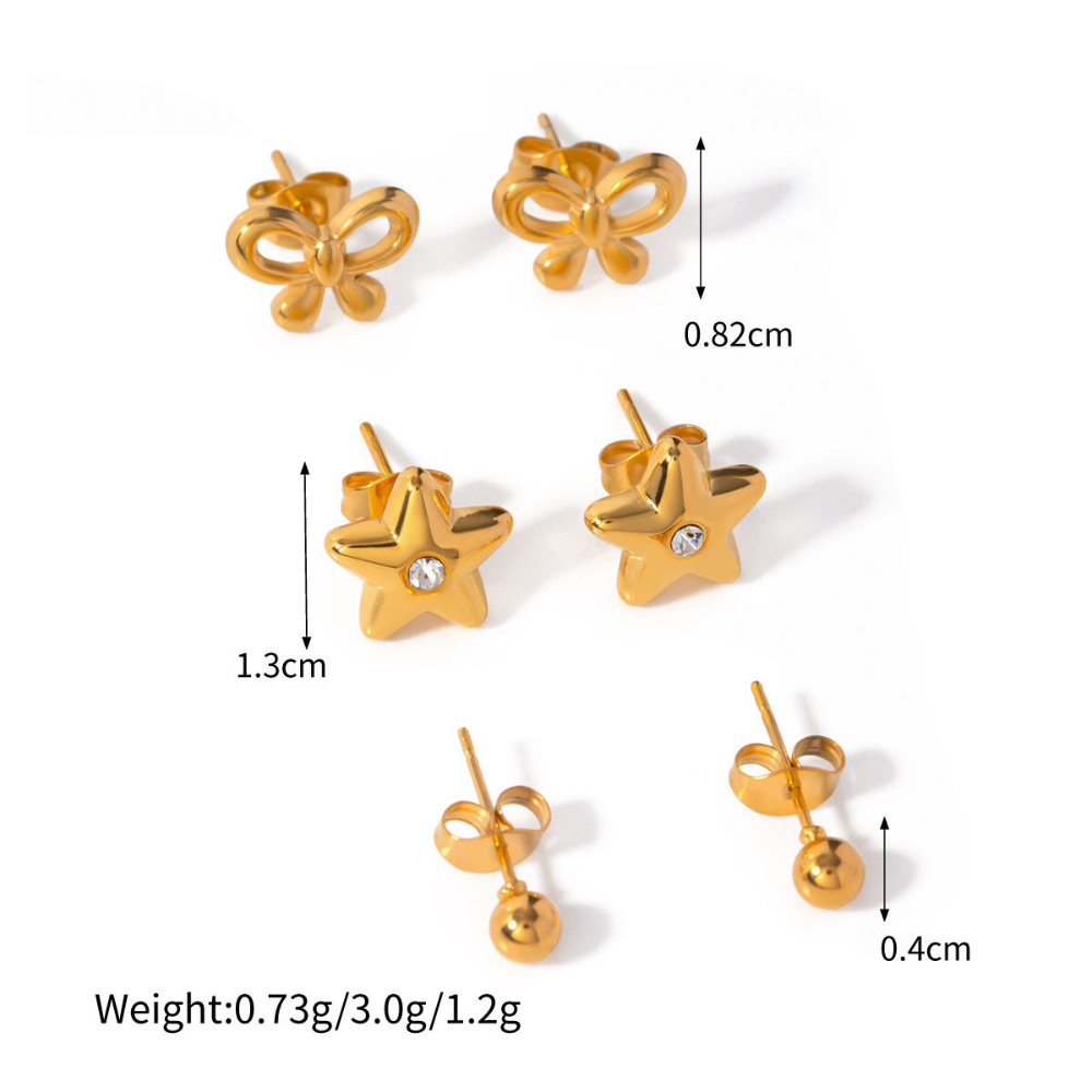 Boucles d'oreilles métal premium niche femme