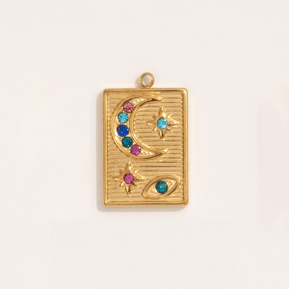 Pendentif acier titane tendance niche