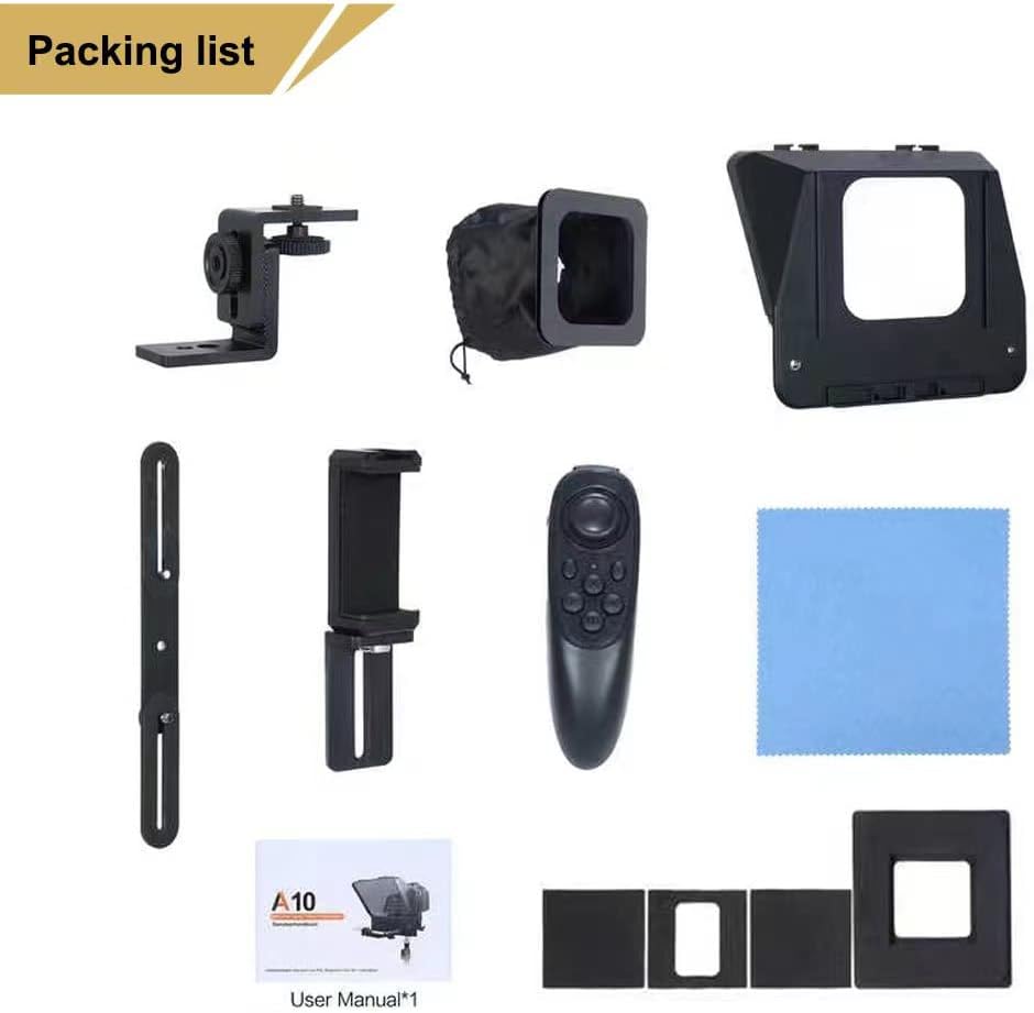Téléprompter caméra smartphone SLR enregistrement vidéo en direct