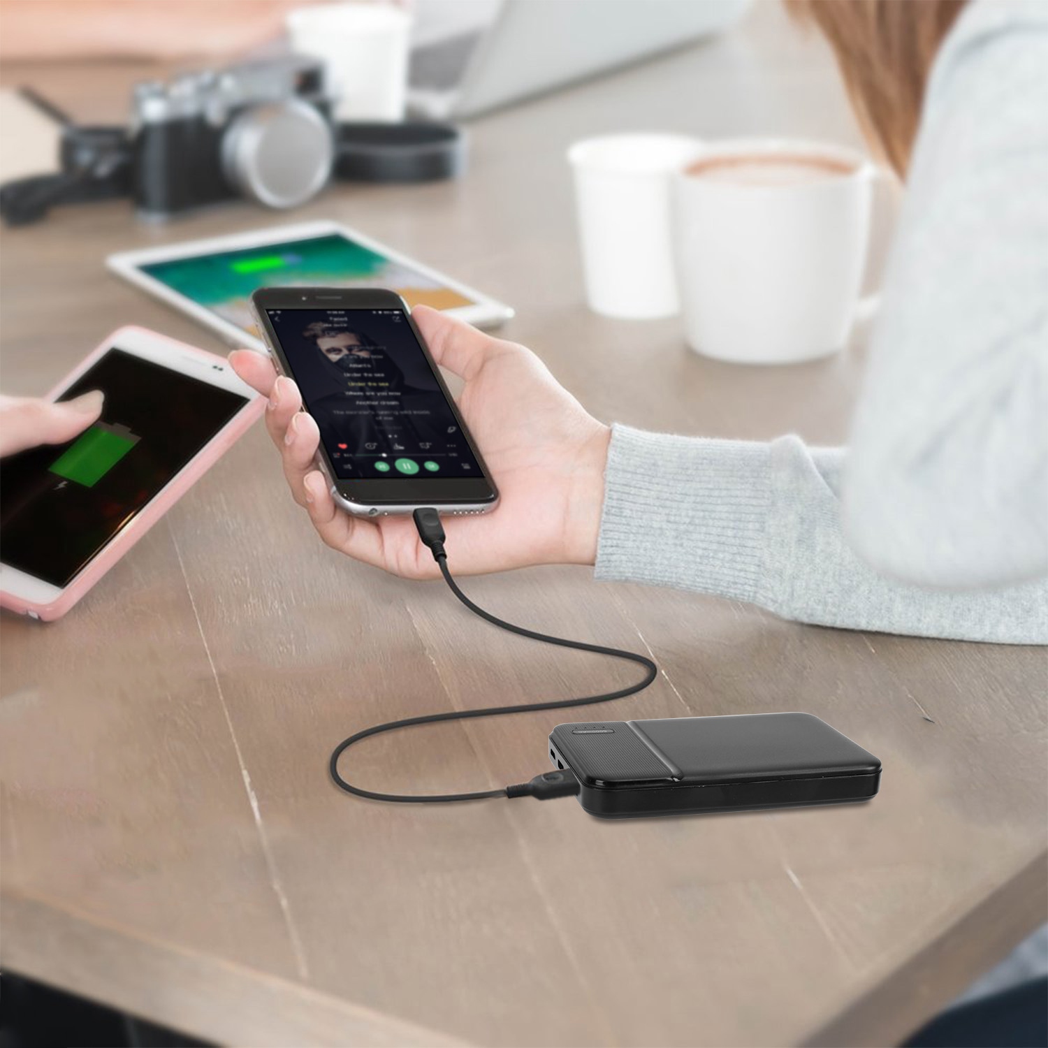 Batterie externe 30000mAh charge rapide 1 câble USB