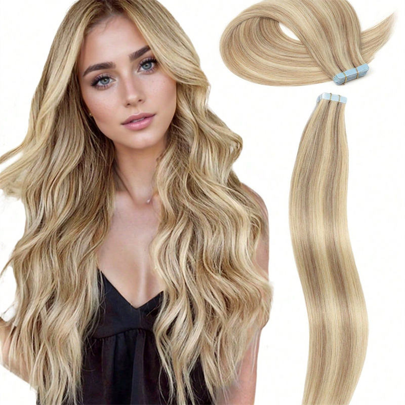 Extension cheveux 50g vrai cheveu humain trame invisible