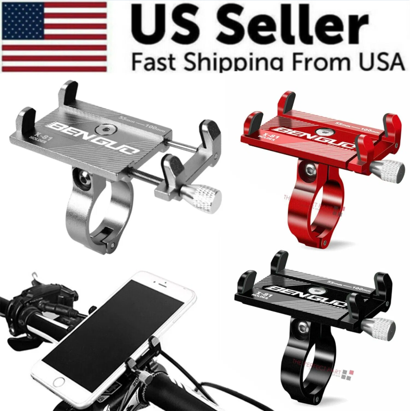 Support vélo téléphone aluminium guidon GPS cellulaire