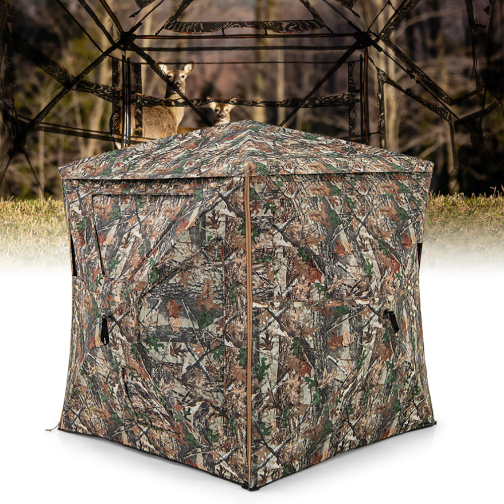 Abri chasse 5-en-1, 2-3 personnes, puits de lumière