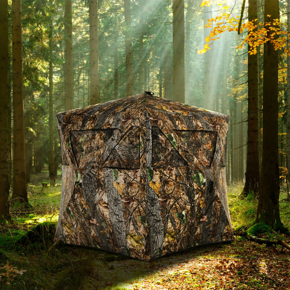 Cabane chasse pop-up 3 personnes, ancrages