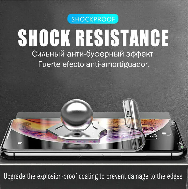 2x Protecteur écran hydrogel iPhone 15 14 13 12 11 Pro