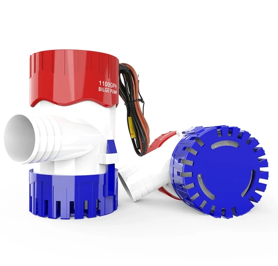 Pompe eau 1100GPH 12V électrique bateau tuyau 3/4''