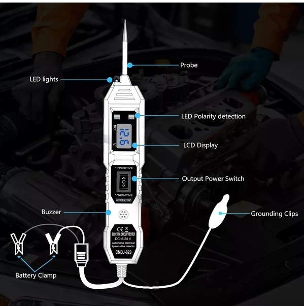 Testeur électrique auto 3.5-36V sonde circuit