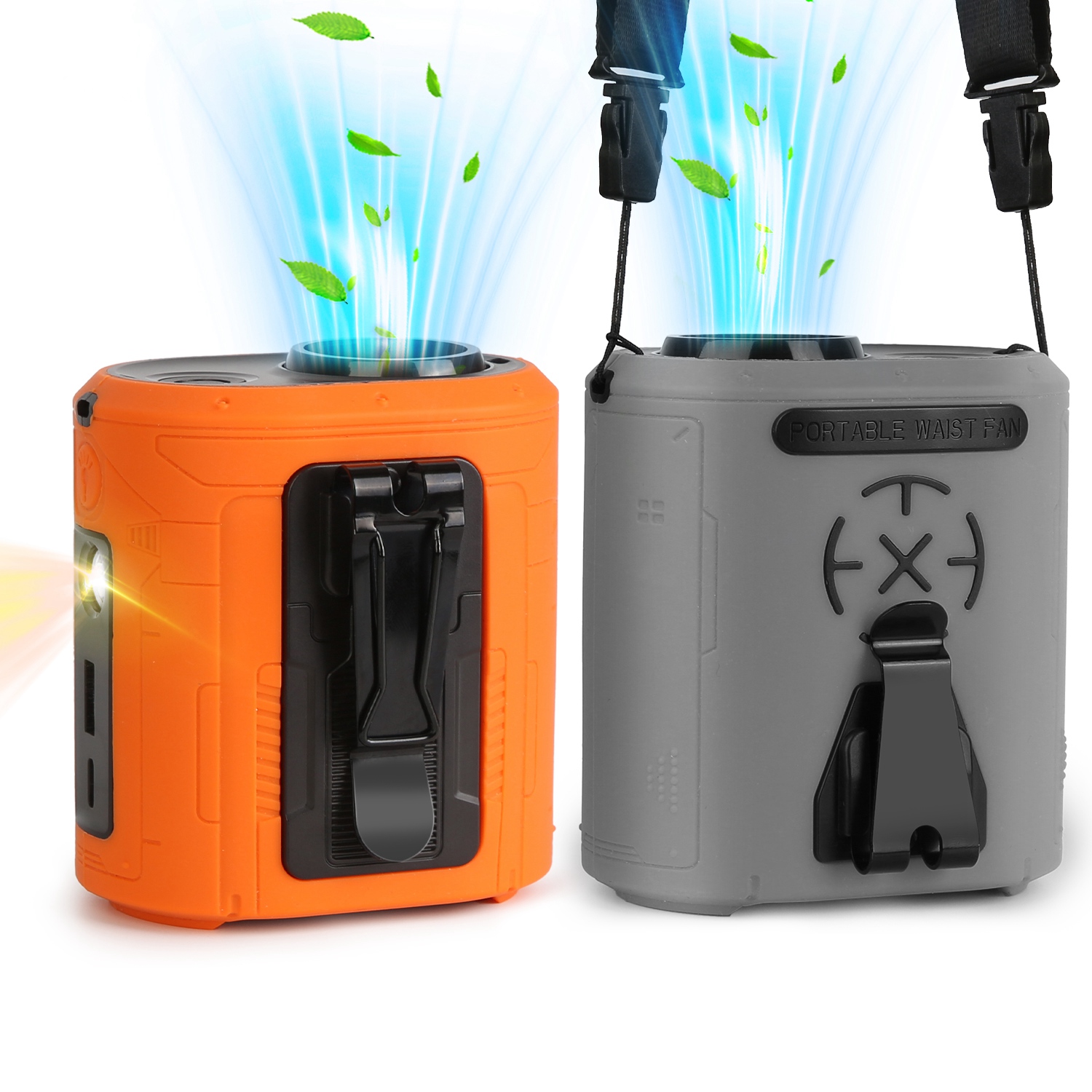 Ventilateur clip ceinture 5 en 1 portable LED - Camp