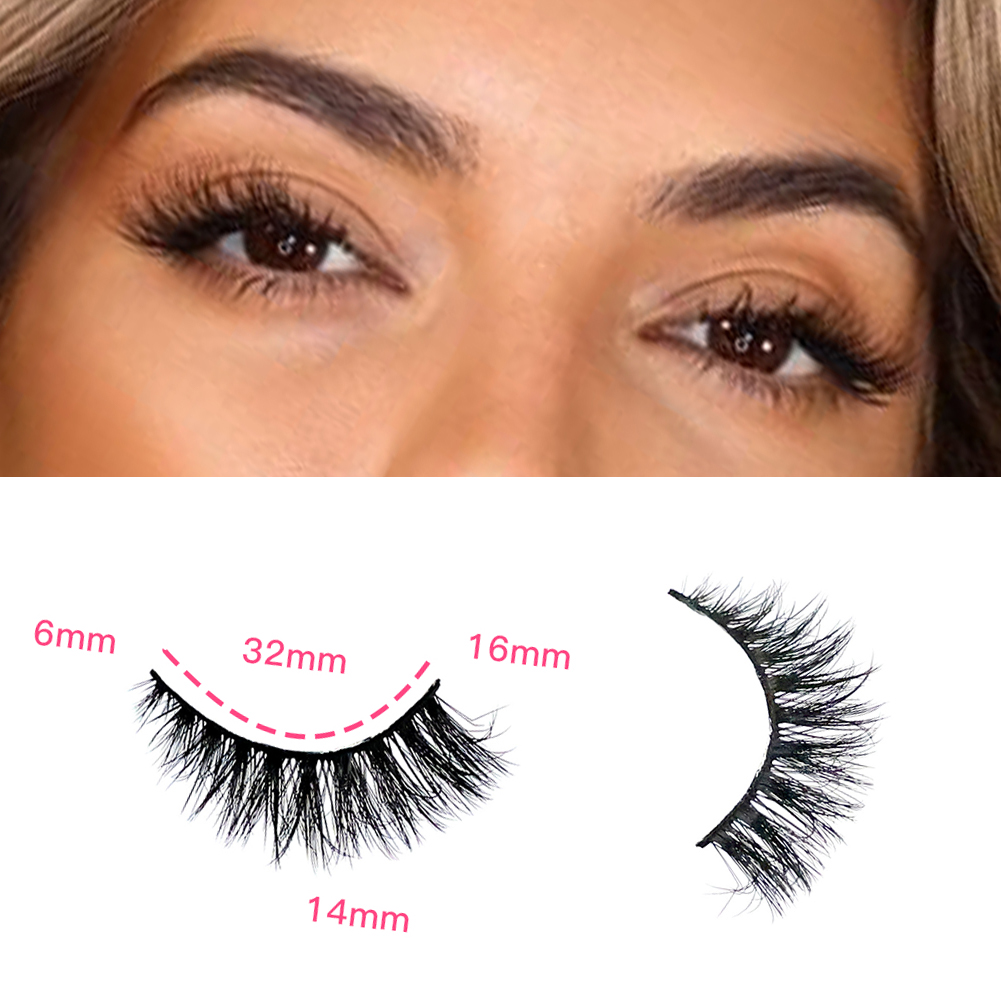 Faux-cils 3D multicouches réalistes, doux et confortables