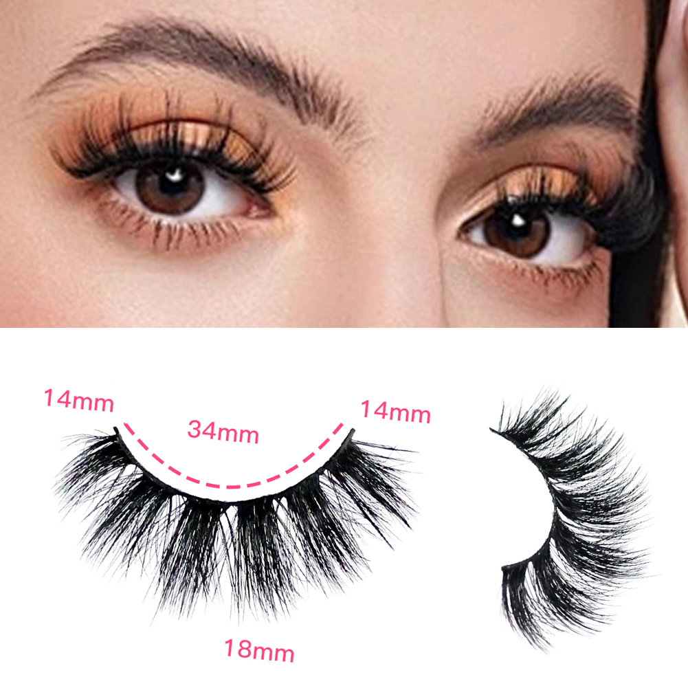 Faux-cils 3D multicouches réalistes, doux et confortables
