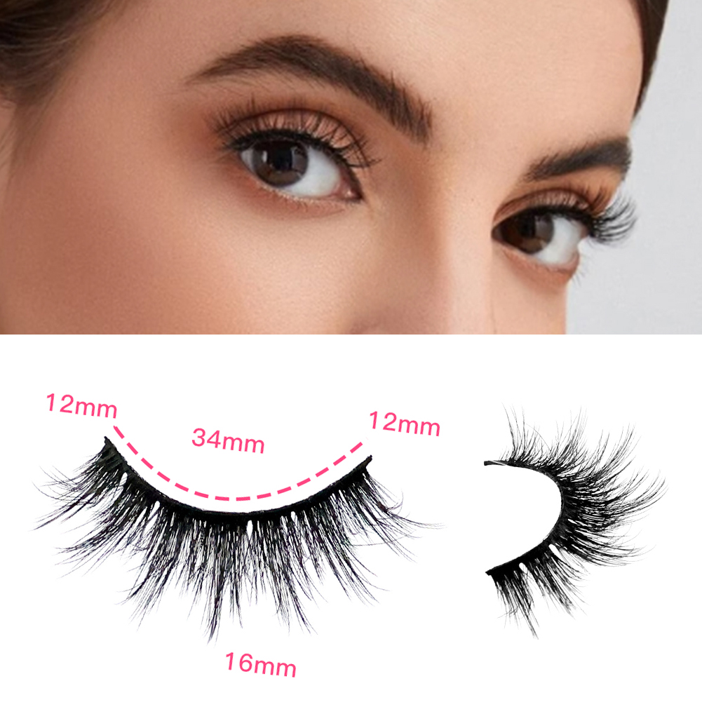 Faux-cils 3D multicouches réalistes, doux et confortables