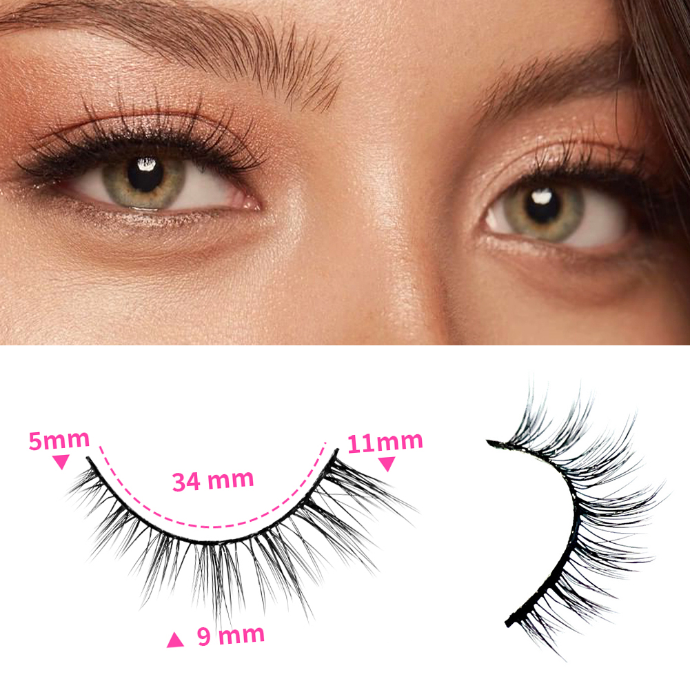 Faux-cils 3D multicouches réalistes, doux et confortables