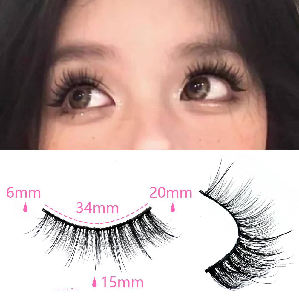 Faux-cils 3D multicouches réalistes, doux et confortables