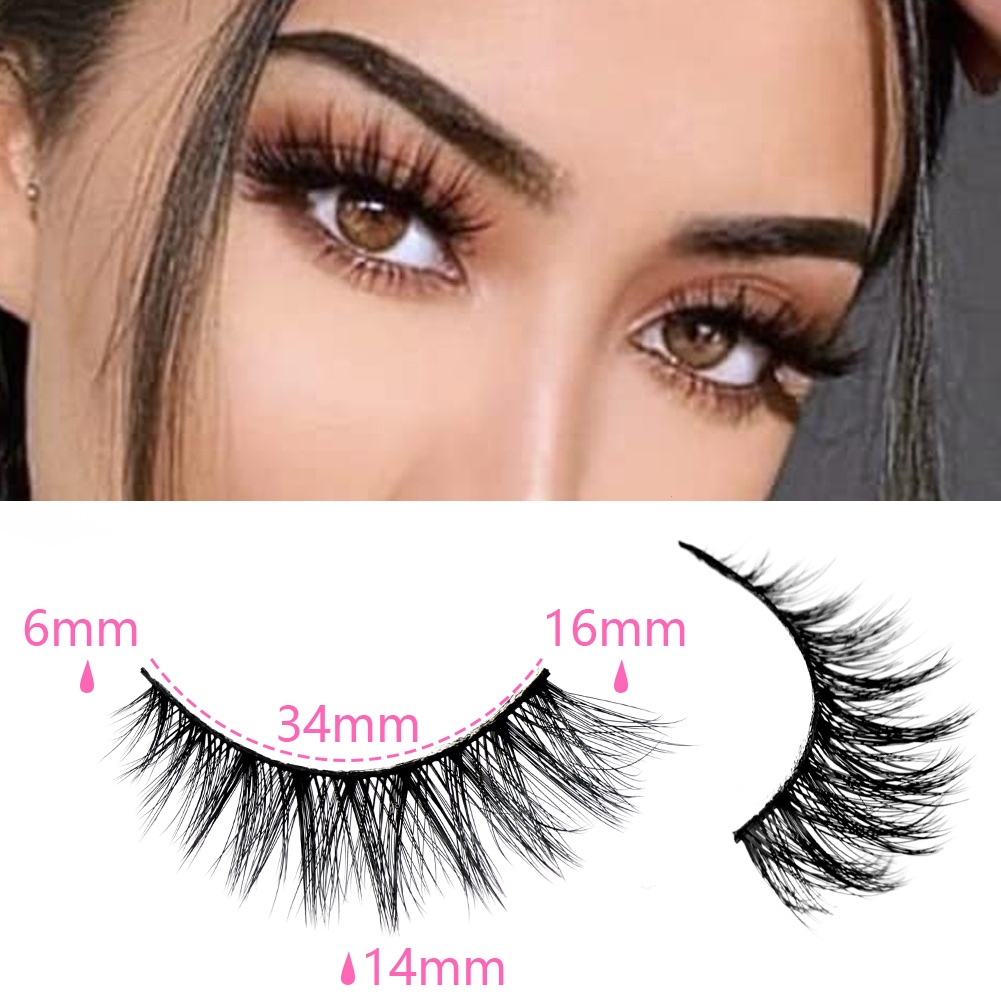 Faux-cils 3D multicouches réalistes, doux et confortables