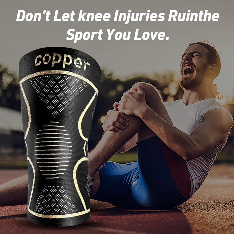 Genouillères Cuivre Paire Support Choc Sports Yoga