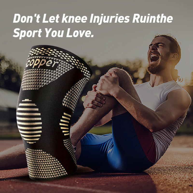 Genouillères Cuivre Paire Support Choc Sports Yoga