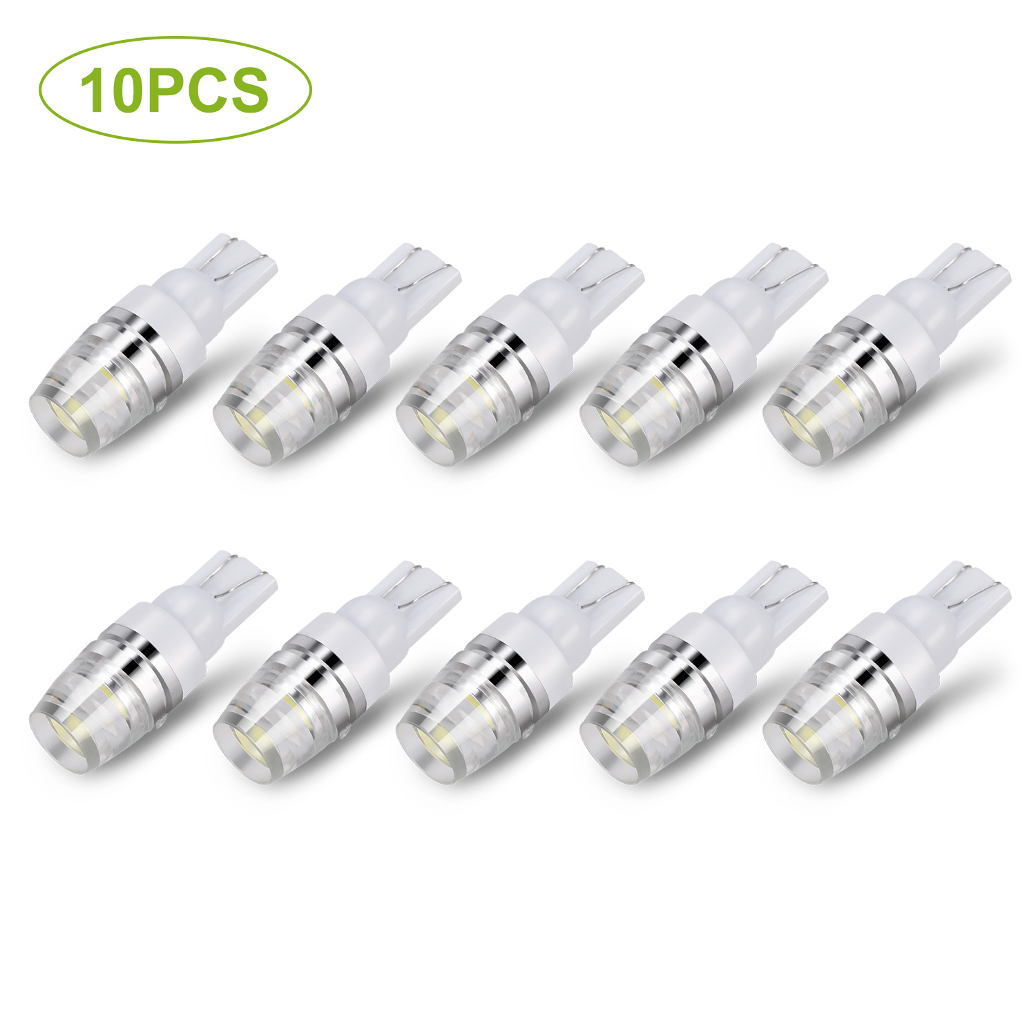 Ampoules LED T10 194 12V 1W blanc xénon, 10 pcs