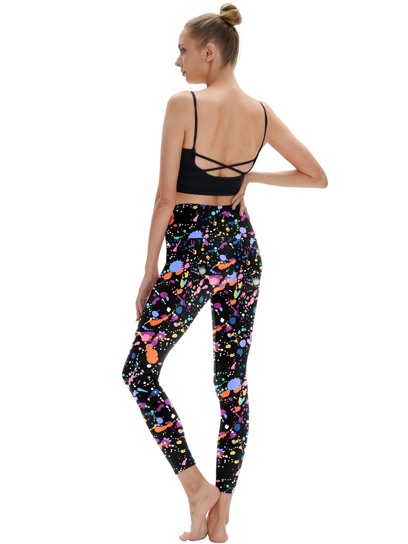 Legging yoga taille haute poches femme