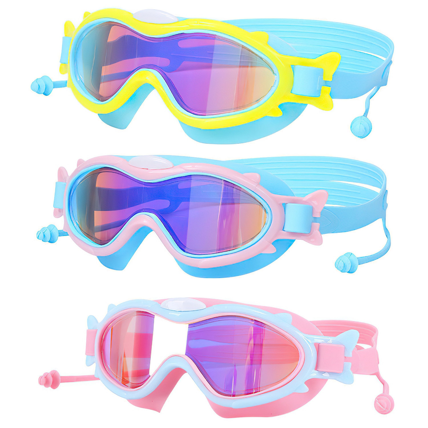 Lunettes natation enfants 3-16 ans, UV, anti-buée