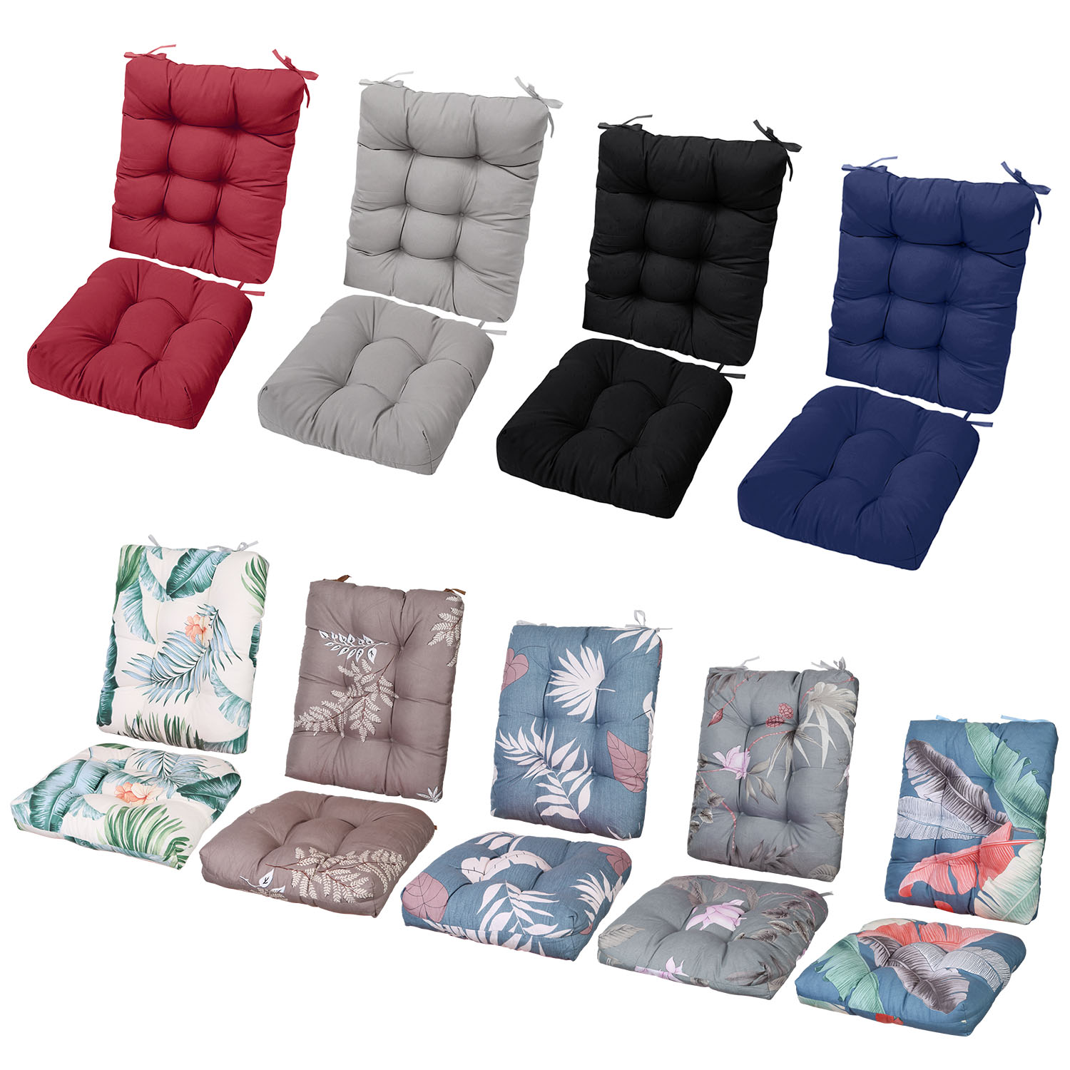 Coussin chaise berçante ensemble haut/bas non-glissant polyester
