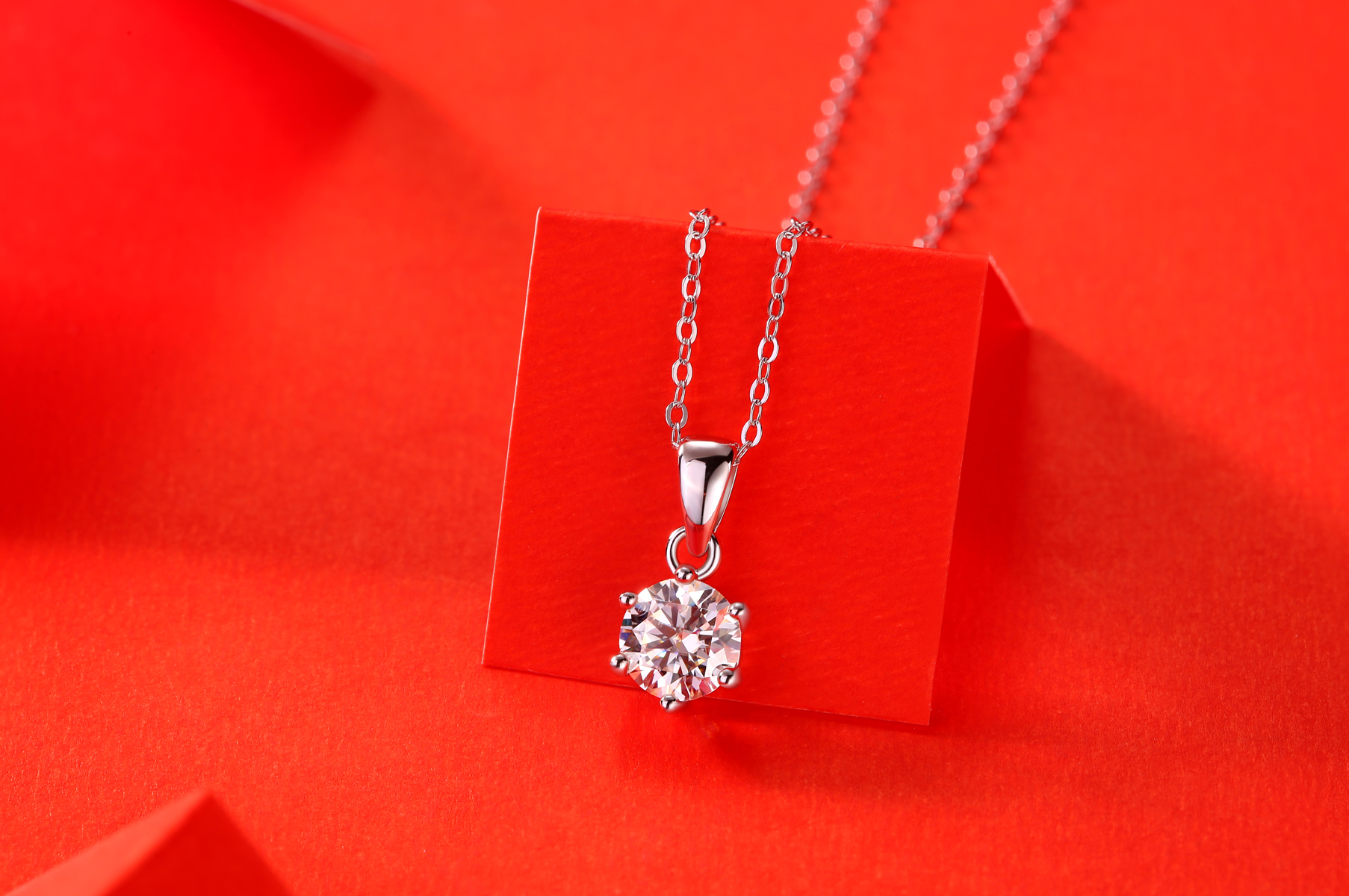 Breeze Dance - Collier pendentif moissanite 1ct-3ct S925