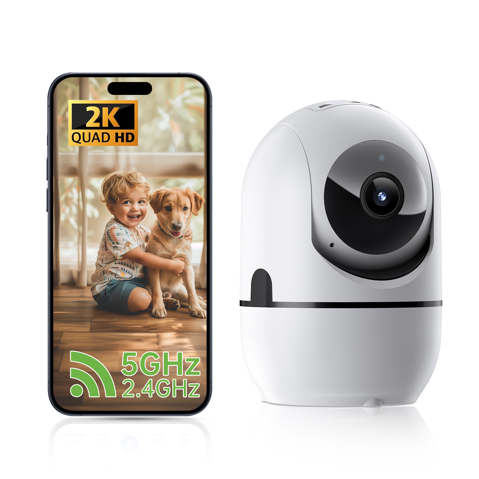 Caméra PTZ WIFI 2 voies vision nocturne IA