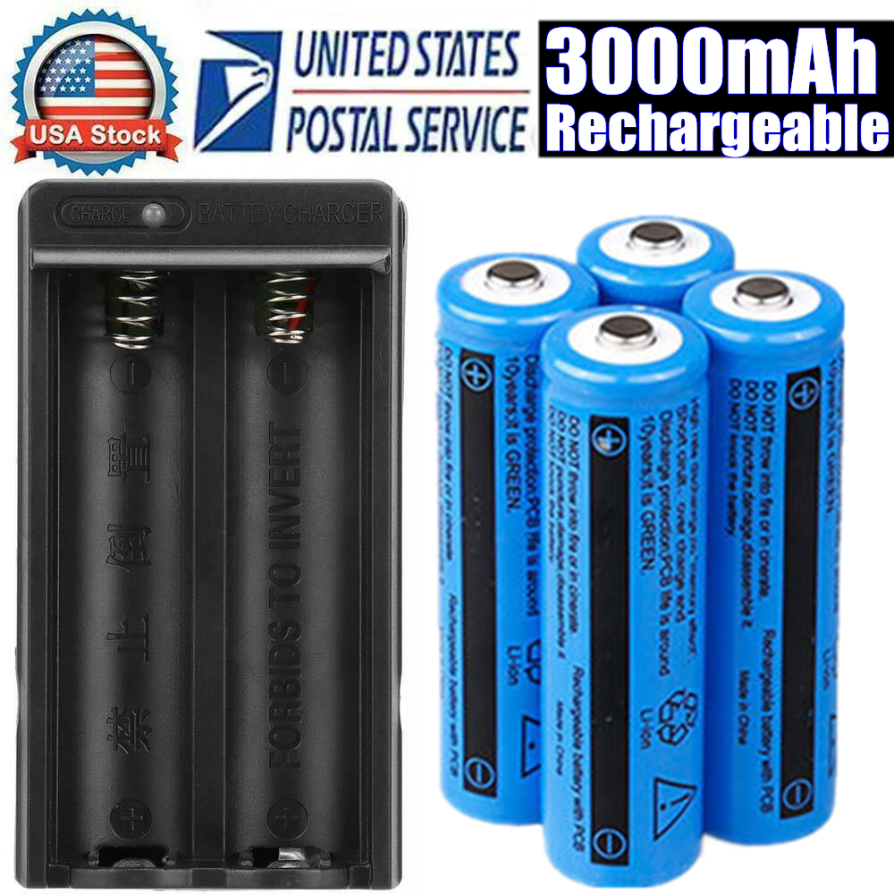 Batterie Li-ion rechargeable 3000mAh 3.7V avec chargeur